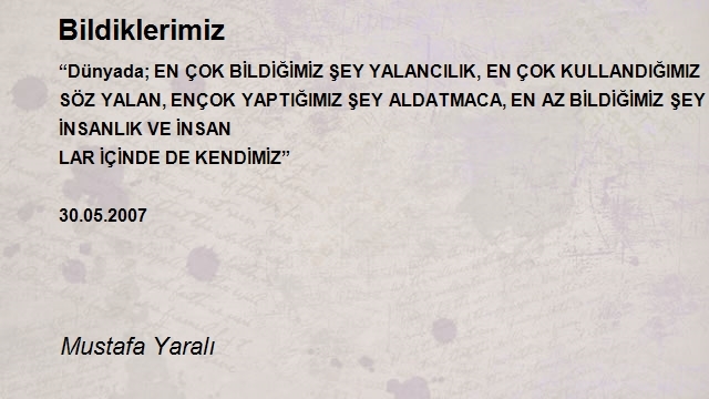 Mustafa Yaralı