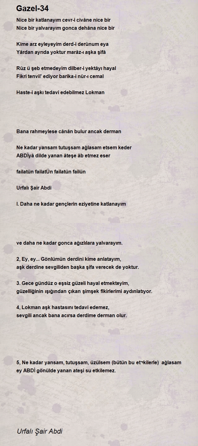Urfalı Şair Abdi