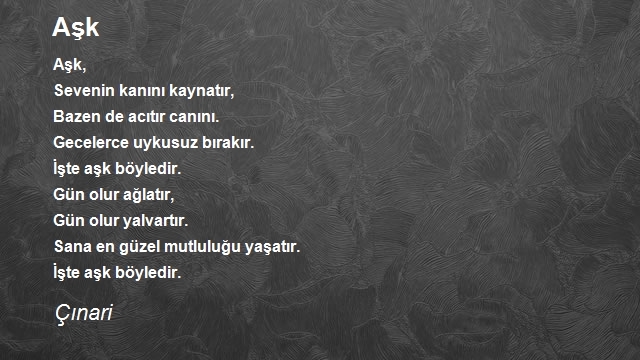 Şair Çınari