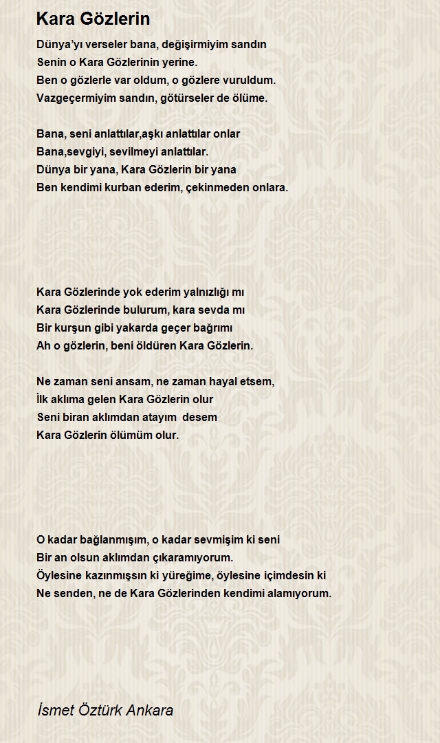 İsmet Öztürk Ankara