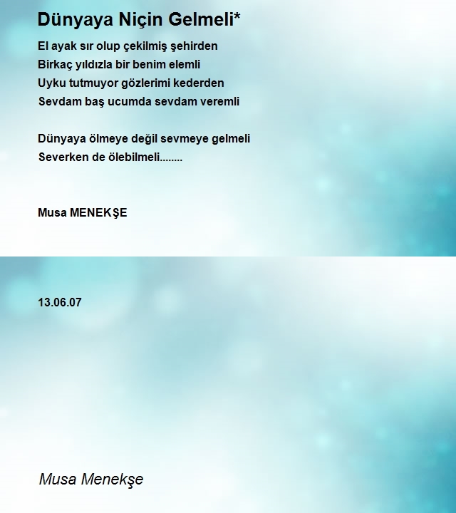 Musa Menekşe