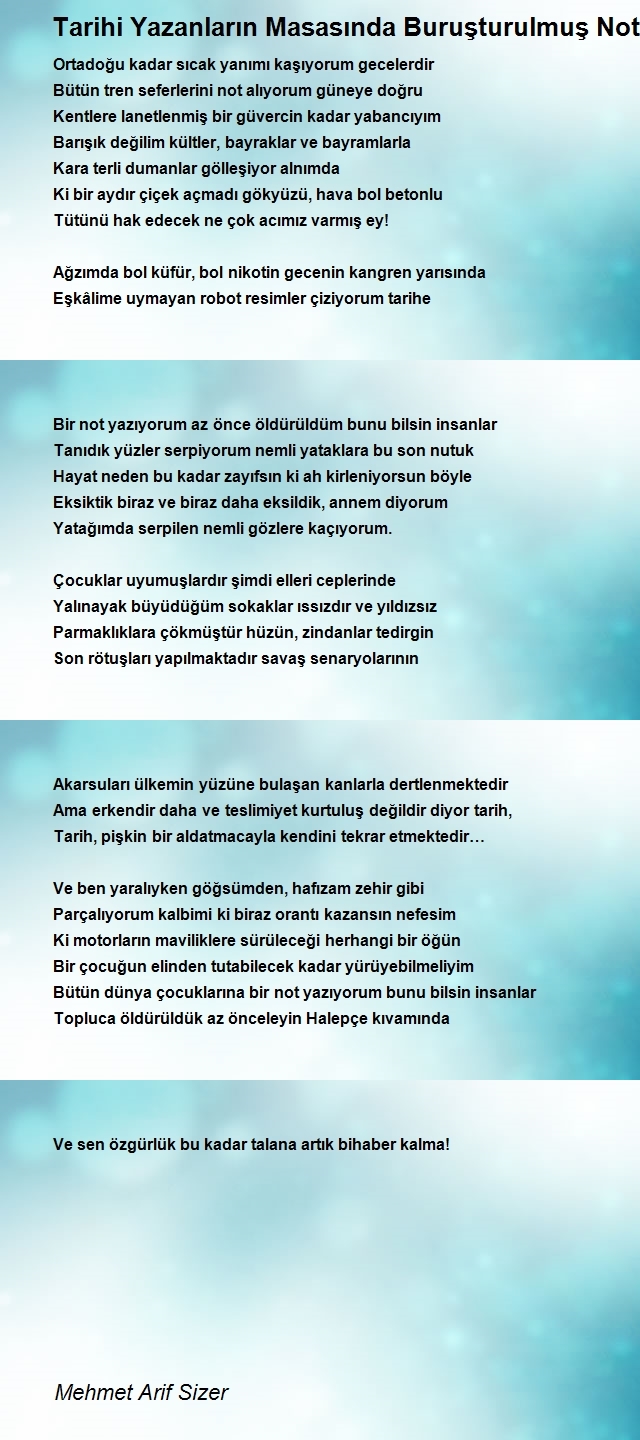 Mehmet Arif Sizer
