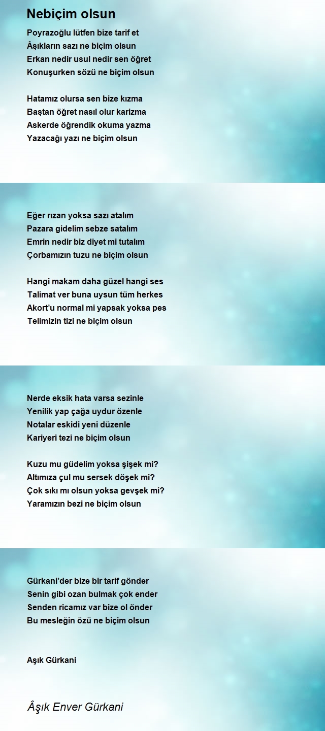 Âşık Enver Gürkani