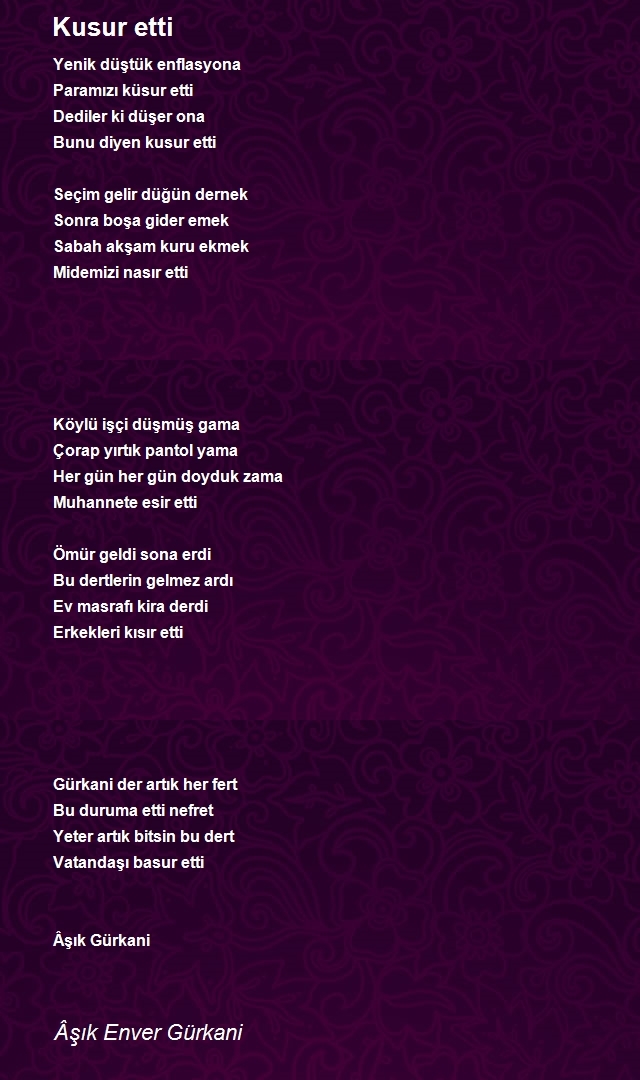 Âşık Enver Gürkani