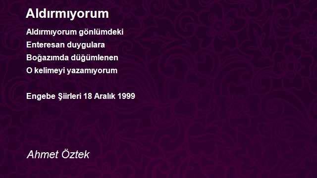 Ahmet Öztek
