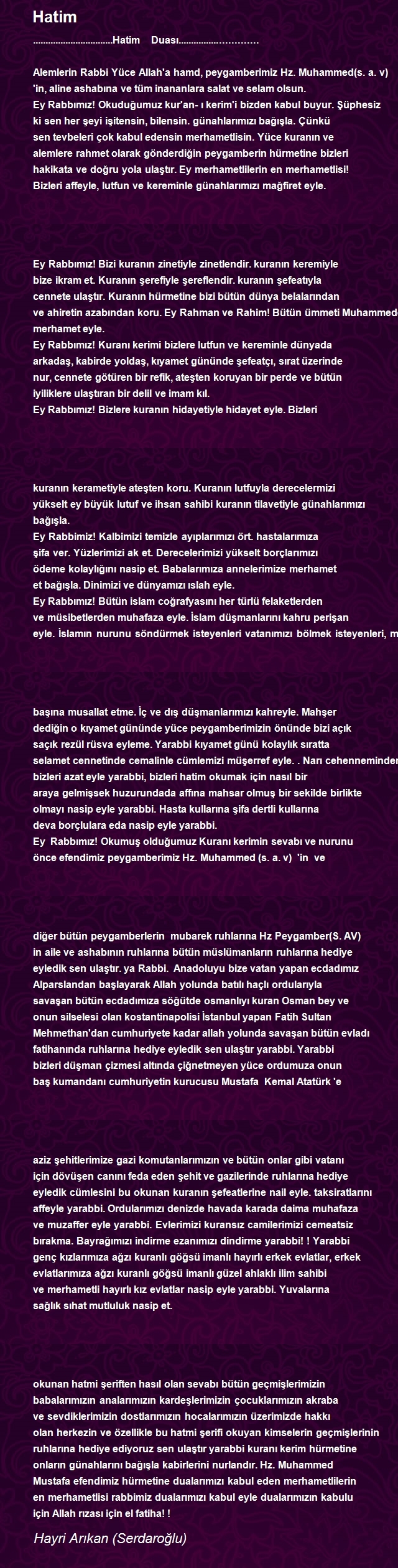 Hayri Arıkan (Serdaroğlu)