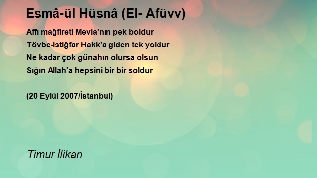 Timur İlikan