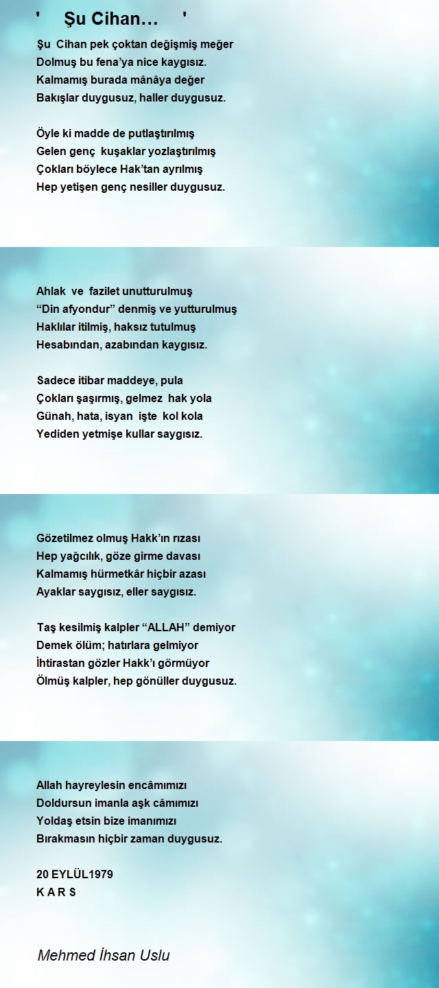 Mehmed İhsan Uslu