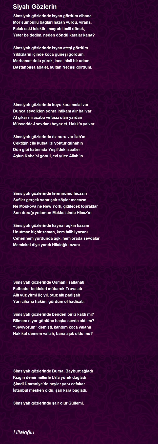 Şair Hilaloğlu