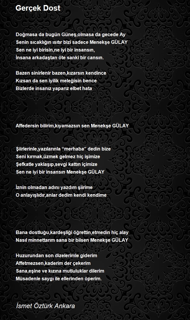 İsmet Öztürk Ankara