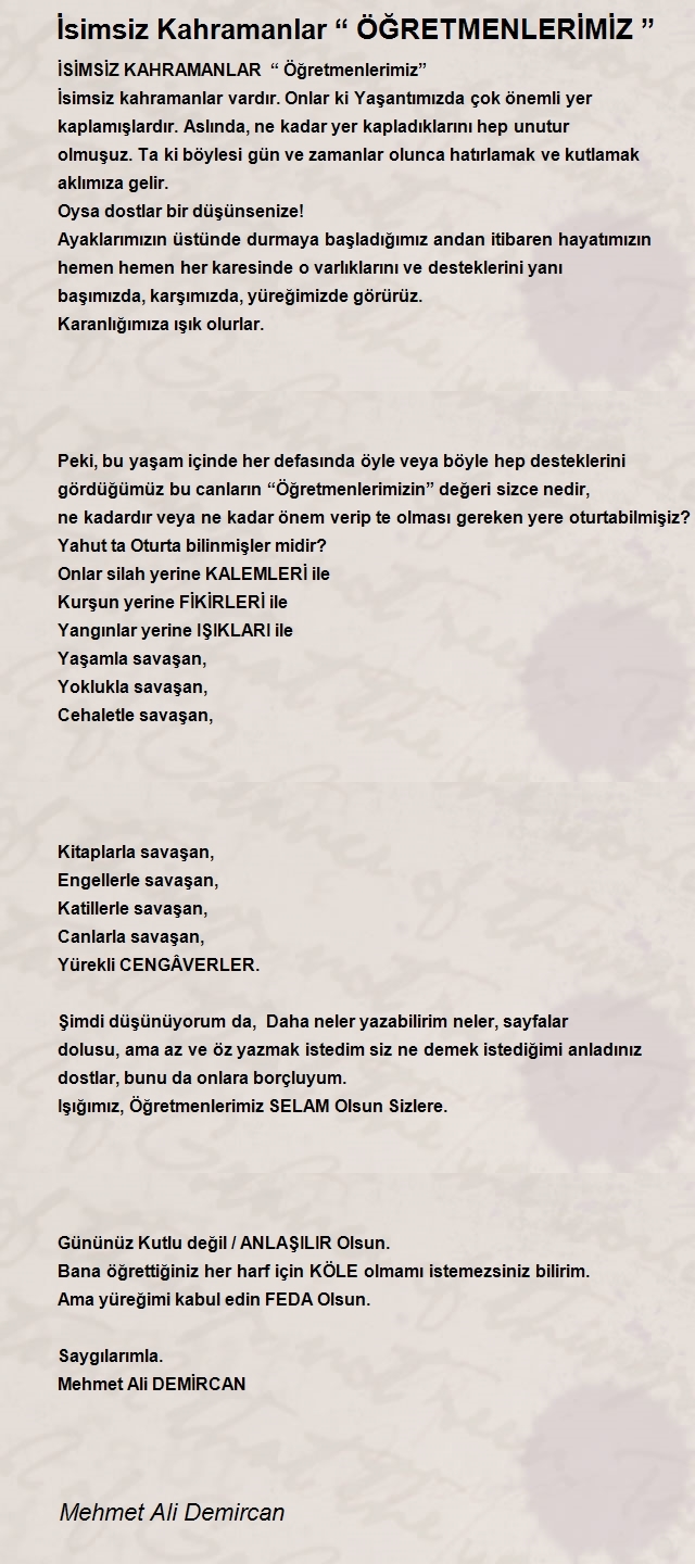 Mehmet Ali Demircan