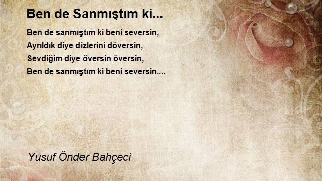 Yusuf Önder Bahçeci