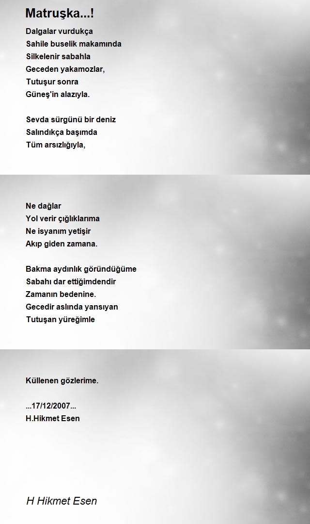 H Hikmet Esen