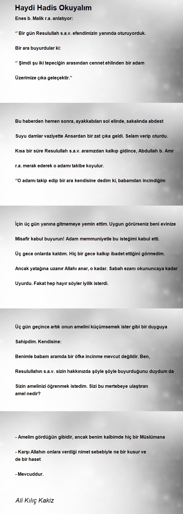 Ali Kılıç Kakiz