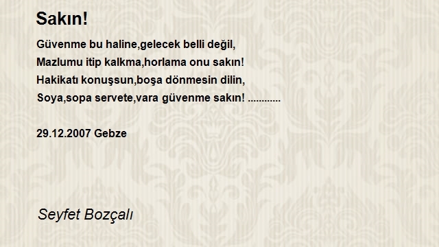 Seyfet Bozçalı