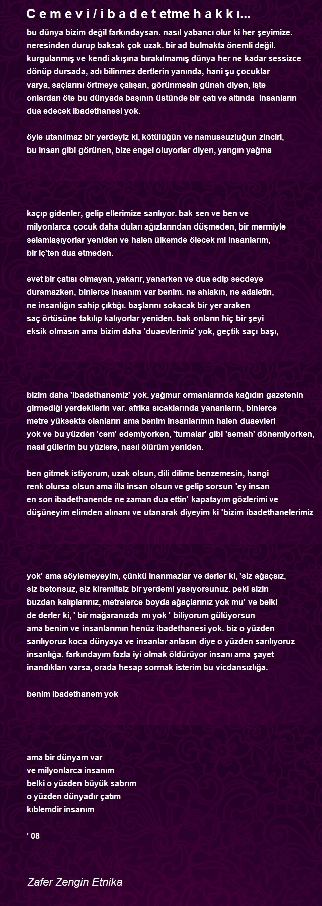 Zafer Zengin Etnika