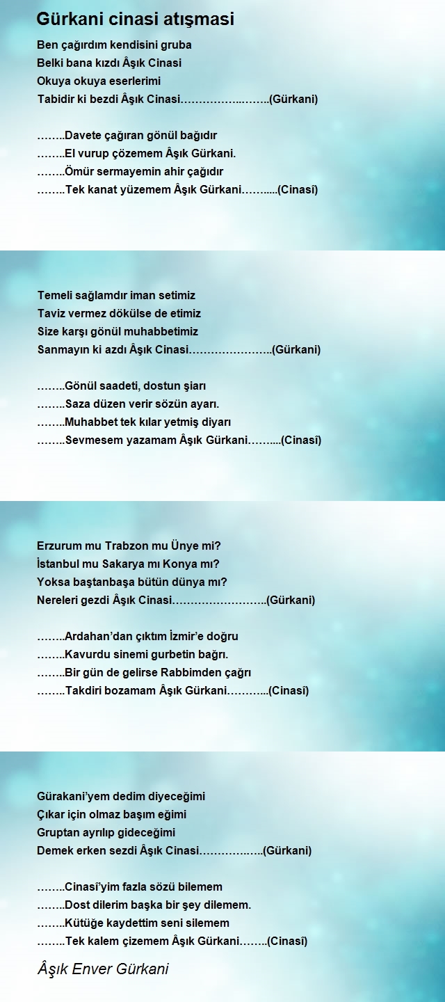 Âşık Enver Gürkani