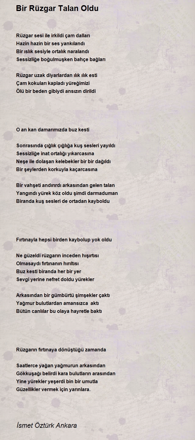 İsmet Öztürk Ankara