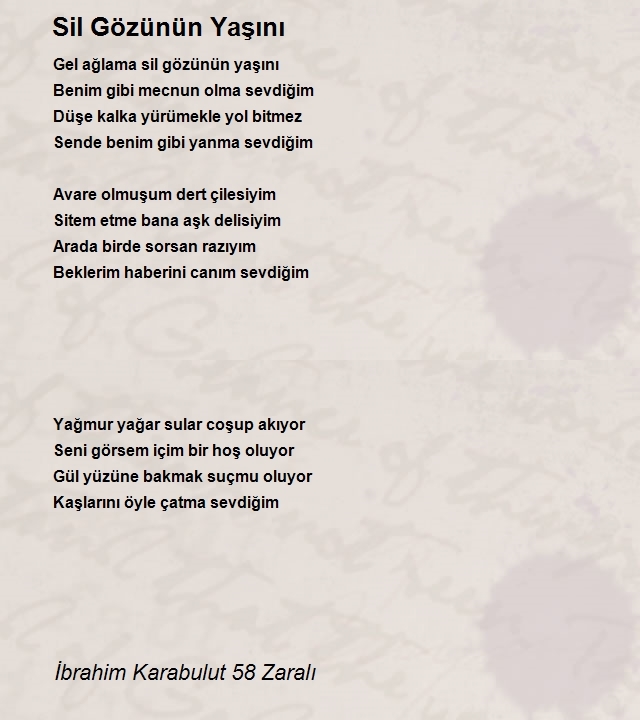 İbrahim Karabulut 58 Zaralı