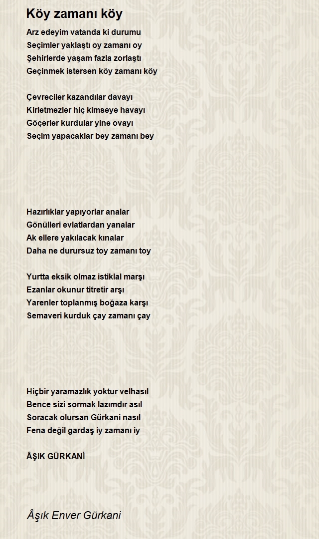 Âşık Enver Gürkani