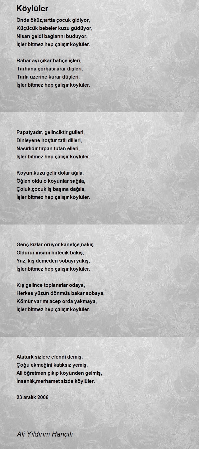 Ali Yıldırım Hançılı