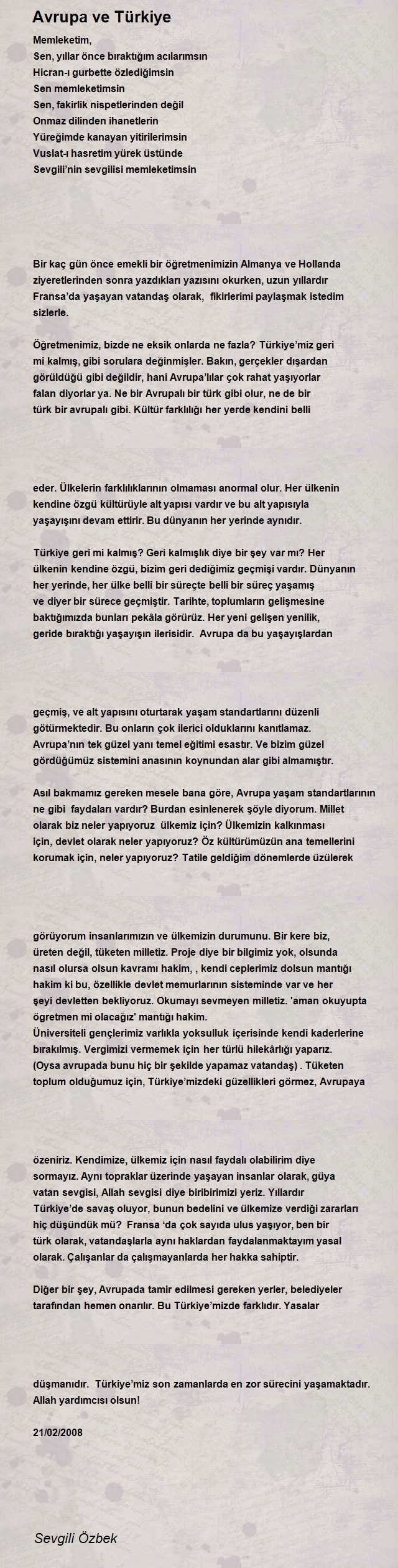 Sevgili Özbek