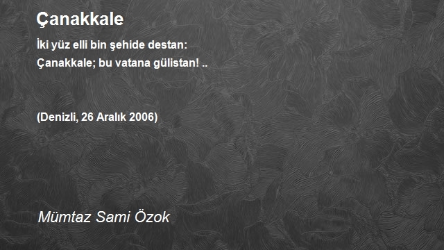 Mümtaz Sami Özok