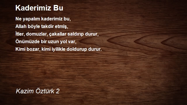 Kazim Öztürk 2