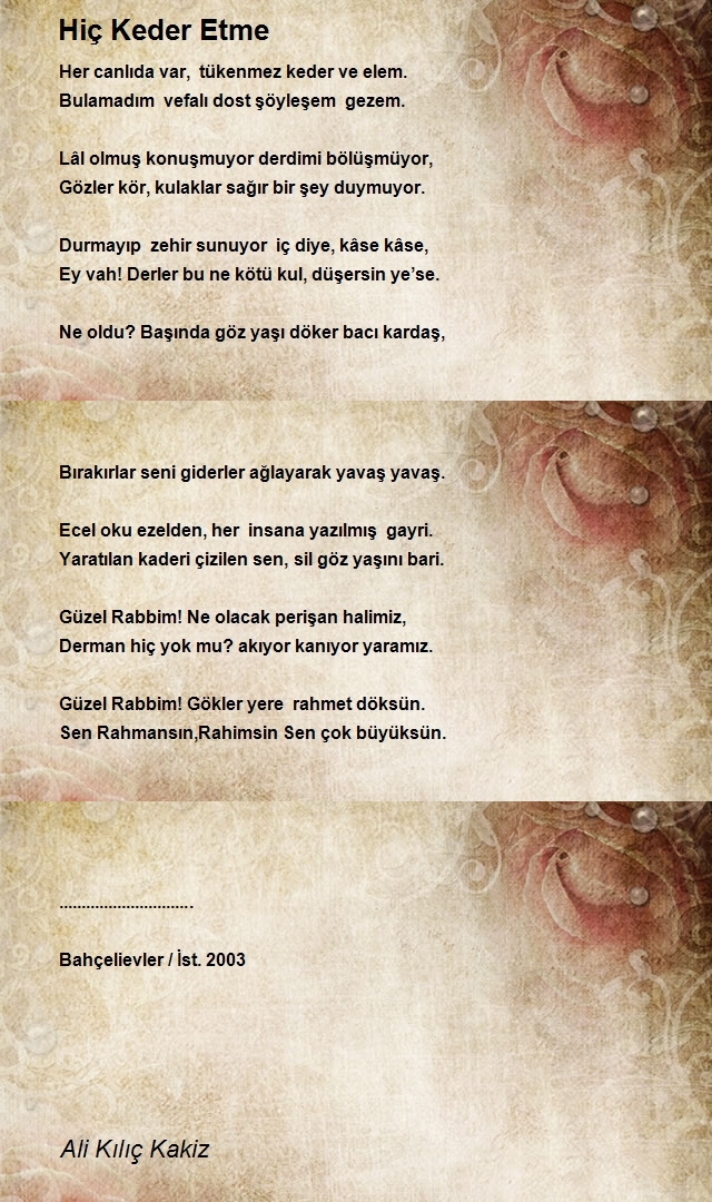 Ali Kılıç Kakiz