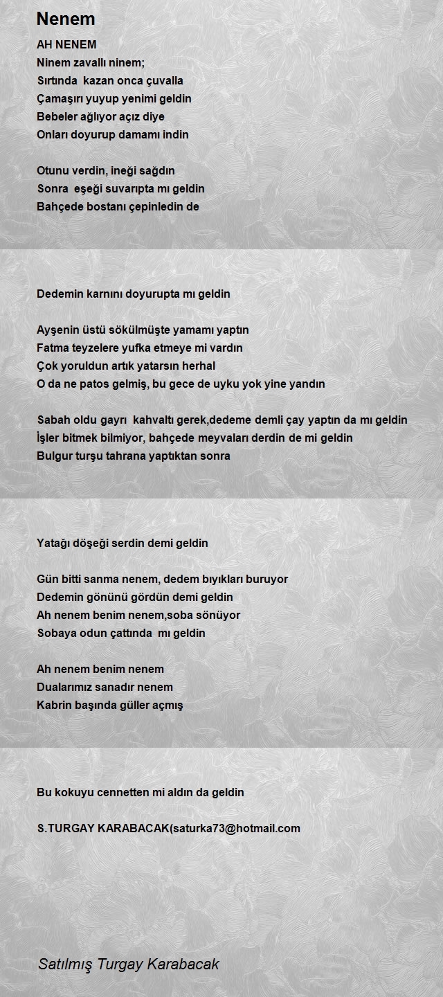 Satılmış Turgay Karabacak
