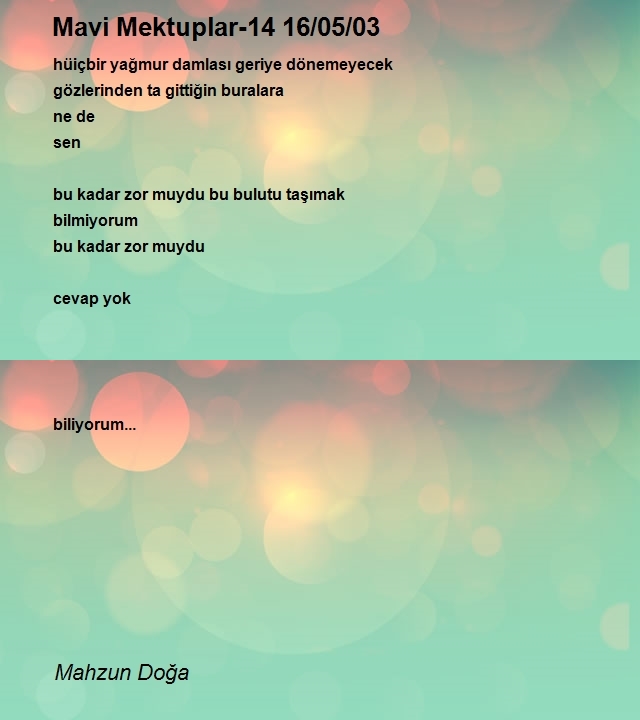 Mahzun Doğa