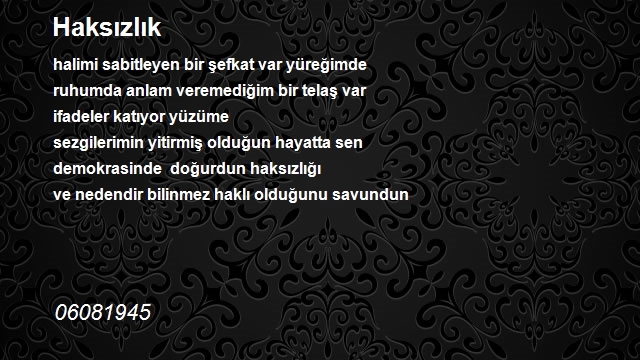 Şair 06081945