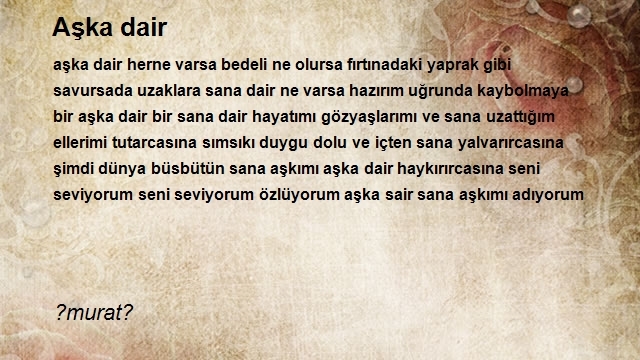 Şair ?murat?