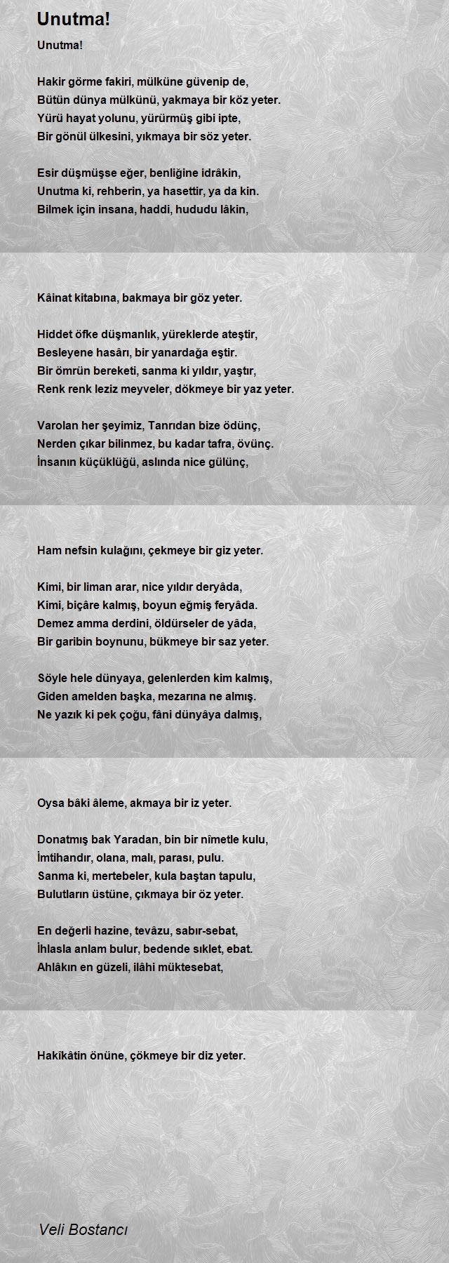 Veli Bostancı