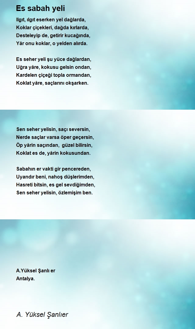 A. Yüksel Şanlıer