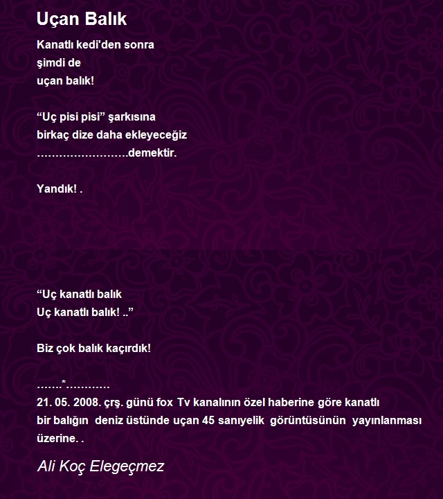 Ali Koç Elegeçmez