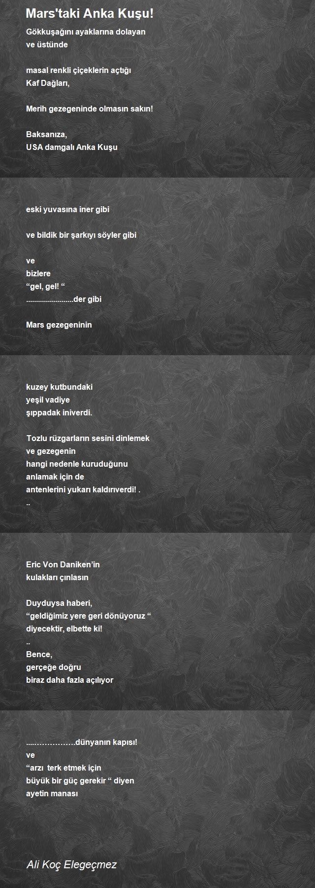 Ali Koç Elegeçmez