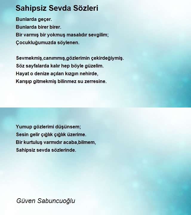 Güven Sabuncuoğlu