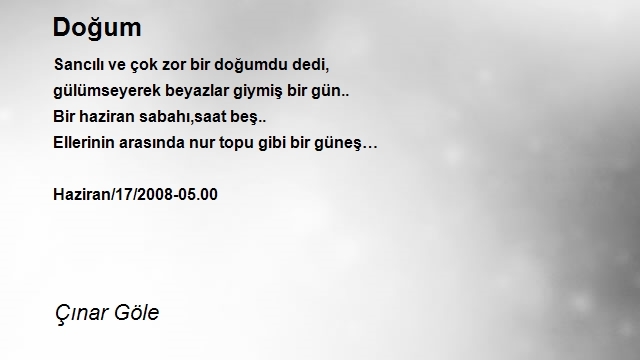 Çınar Göle