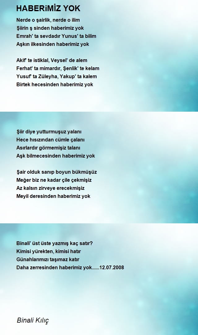 Binali Kılıç