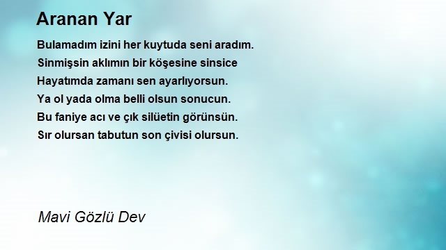 Mavi Gözlü Dev