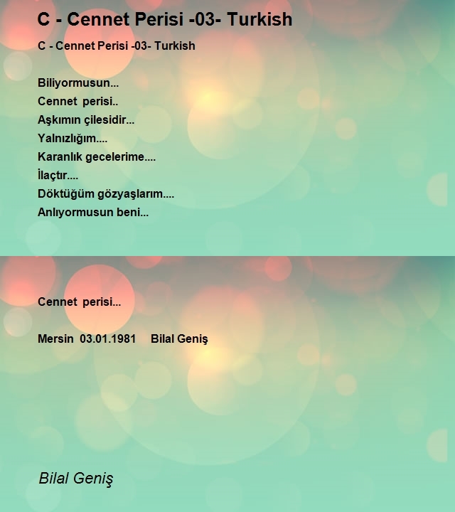 Bilal Geniş