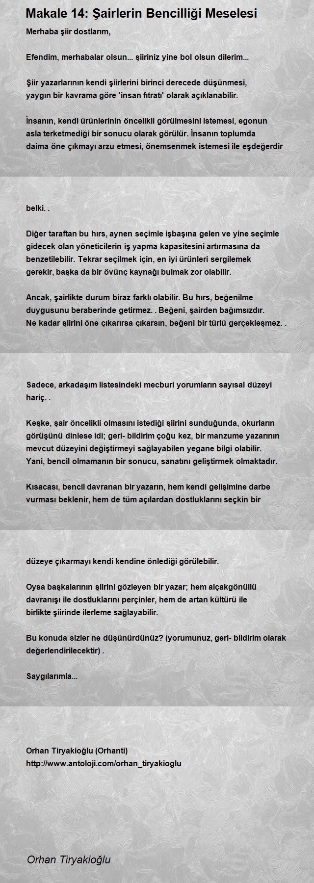 Orhan Tiryakioğlu