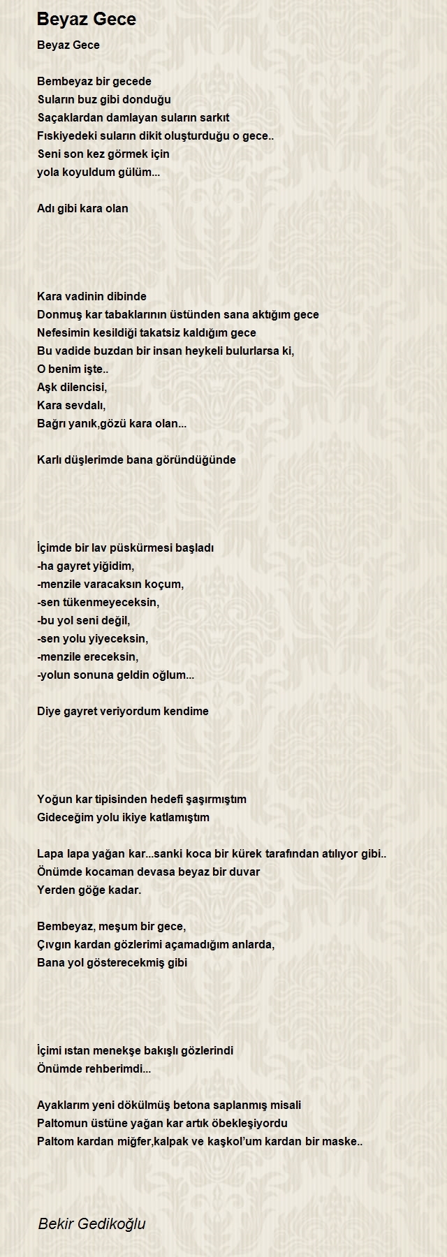 Bekir Gedikoğlu