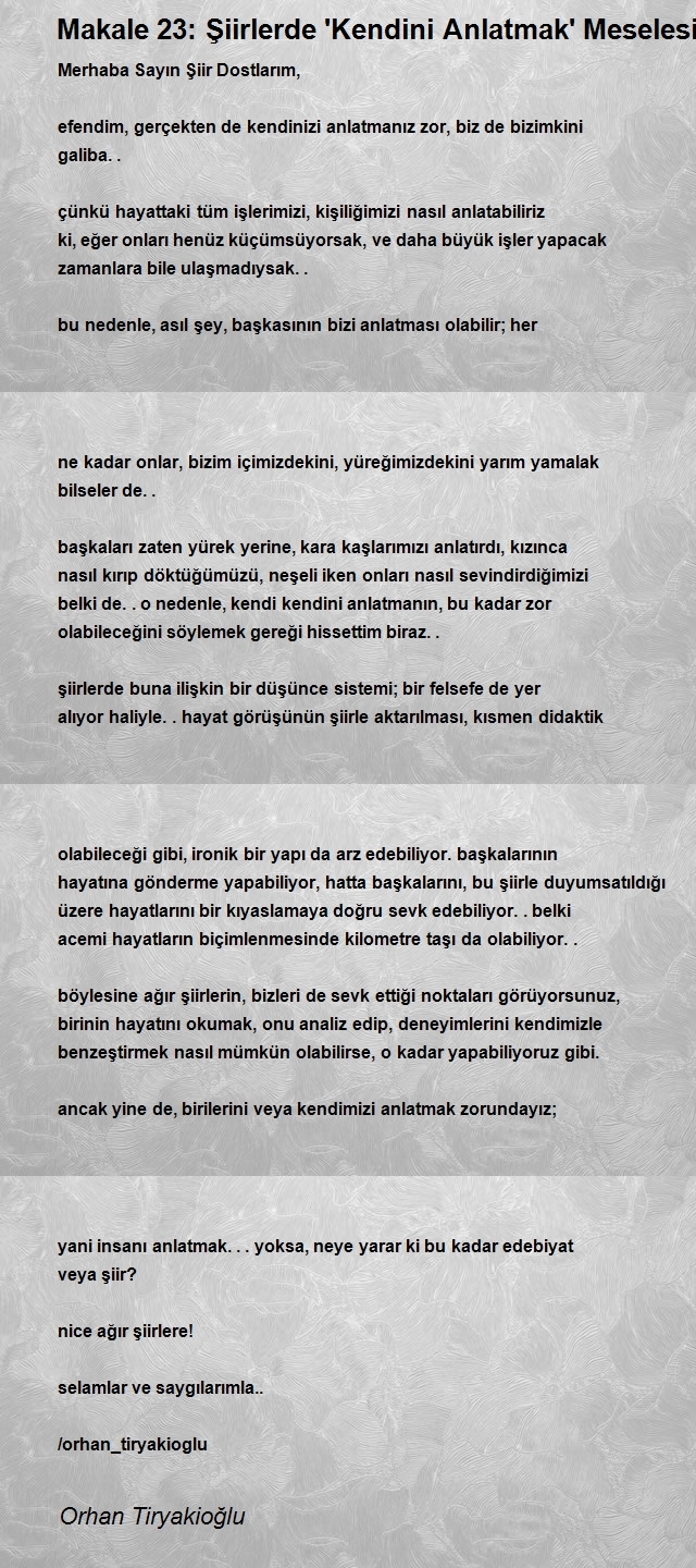 Orhan Tiryakioğlu