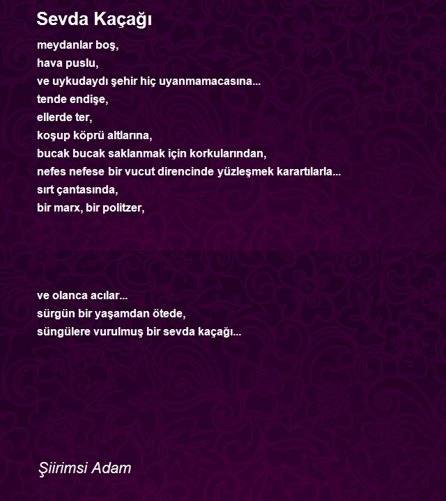 Şiirimsi Adam