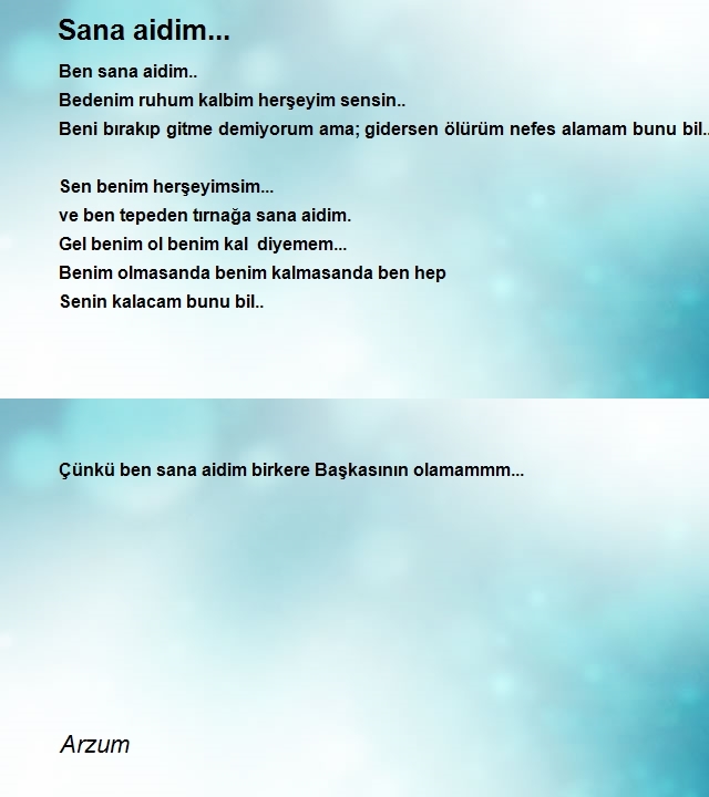 Şair Arzum