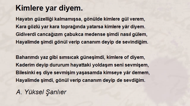 A. Yüksel Şanlıer