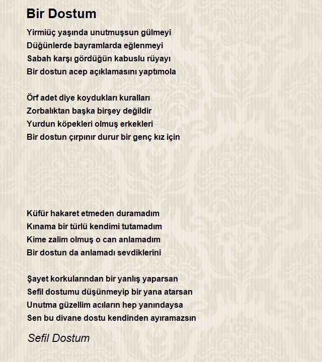Sefil Dostum