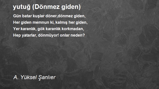 A. Yüksel Şanlıer